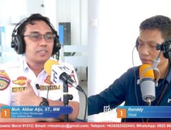 Narasumber Dialog Interaktif, Kabid LLAJ Disperkimtanhub Paparkan Hasil Pemantauan Arus Balik Lebaran di Sulbar