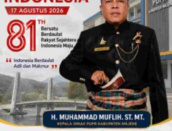 Kadis PUPR Kabupaten Majene, H.Muhammad Muflih, ST,MT Sampaikan Ucapan Selamat HUT Kemerdekaan RI ke-81