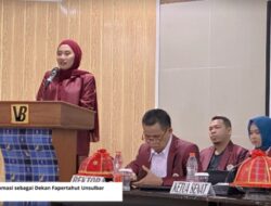 Terpilih Secara Aklamasi, Dr. Nurlaela Ditetapkan Sebagai Dekan Fapertahut Unsulbar Periode 2026–2030